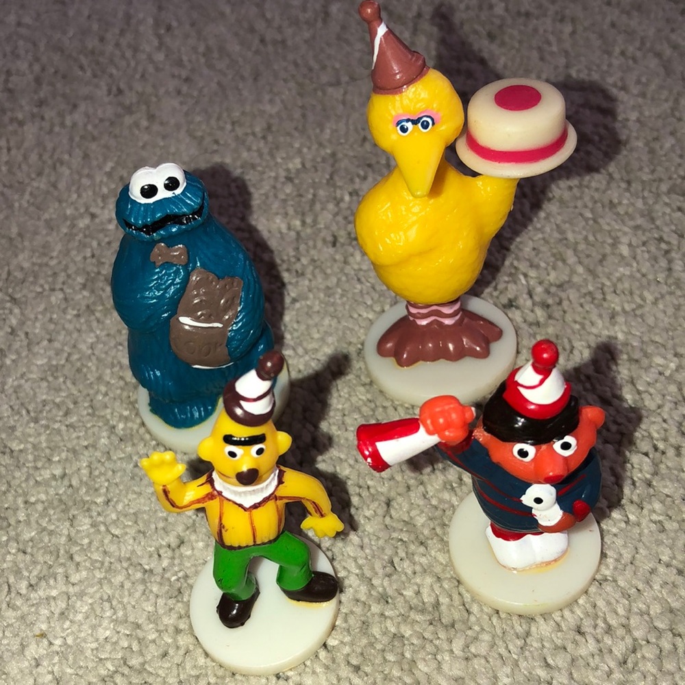 Vintage Wilton Muppets Sesame street cake toppers set‎
